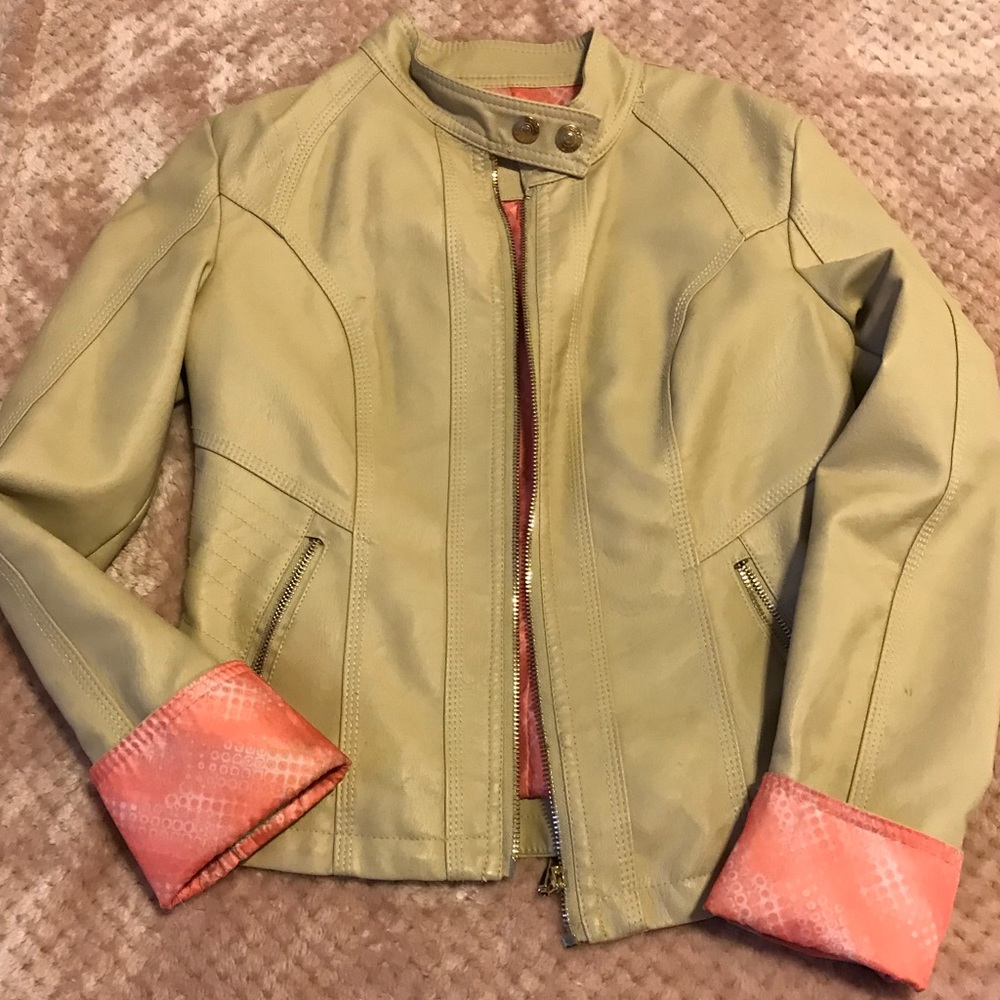 Nude/Cream Faux Leather